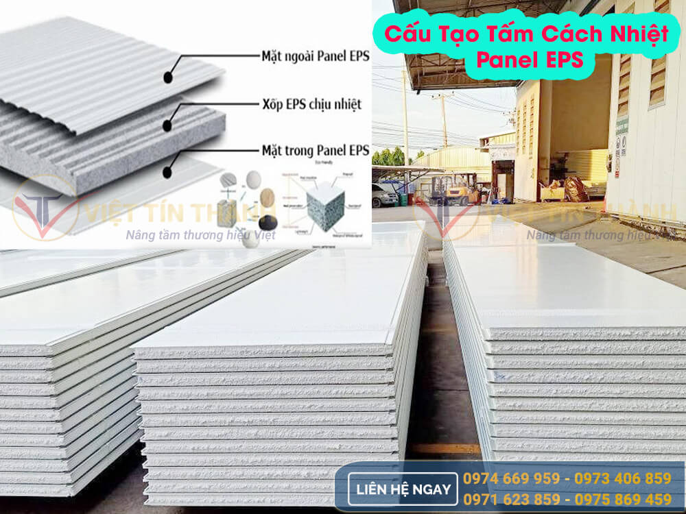 cấu tạo tấm cách nhiệt panel eps